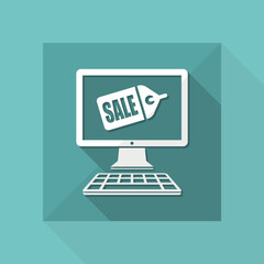 Web coupon - Vector flat icon