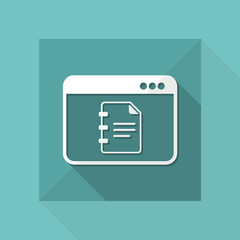 Digital book - Vector flat icon