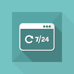 7/24 web updates - Vector flat icon