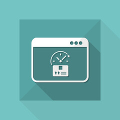 Agree delivery time of the package - Vector flat icon