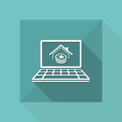 Real estate investment - Vector flat icon