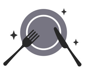 きれいな食器　フォーク　ナイフ　お皿