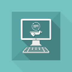 Online banking services - Vector web icon