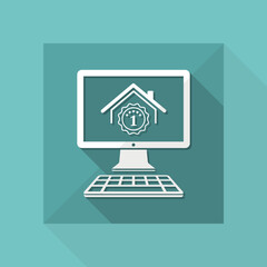 Best house rating winner - Vector icon for computer website or application