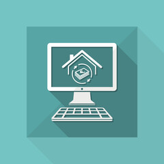 Real estate investment - Vector icon for computer website or application