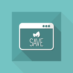 Save the nature - Vector icon for computer website or application