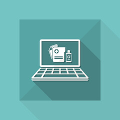 Medical digital page - Vector icon for computer website or application