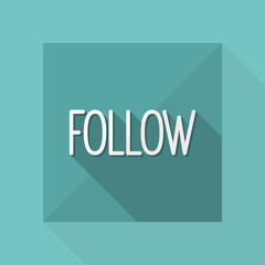 Follow window - Vector icon for computer website or application
