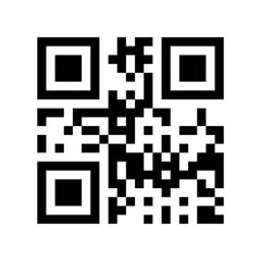 Template of qr code ready to scan with smartphone. Vector illustration.