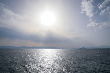 Beautiful view of calm sea on sunny day