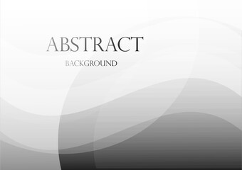 Gray White Curves Abstract Background Vector