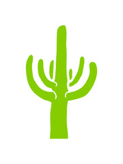 Obraz premium Pflanze Silhouette Wüsten Kaktus 