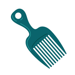 Hair Brush comb brush hairstyle hairdresser accessory isolated on white background concept. Vector isolated graphic design illustration
