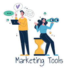 Social media content digital marketing online business technology strategy network abstract concept. Vector isolated graphic design illustration