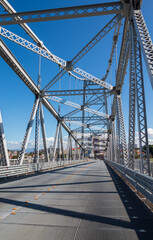 Fototapeta na wymiar vão central ponte Hercílio Luz Florianópolis santa catarina brasil 
