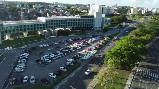 salvador, bahia, brazil - august 5, 2022: Building of the Department of Education of the State of Bahia in the city of Salvador.