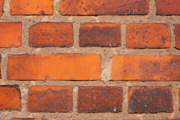 Obraz premium red brick wall background