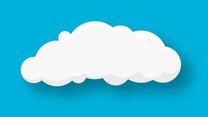 Cloud on a blue background