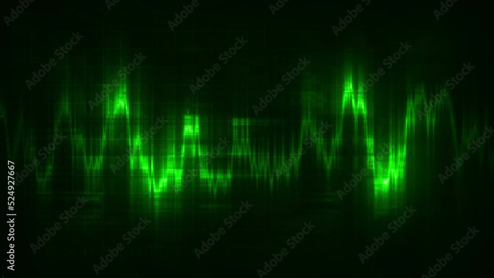 Aufkleber moving wave line with radiance. motion. shining line moves in wave oscillations. straight line with 