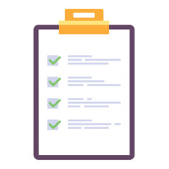 Checklist clipboard board tick checkbox design element illustration