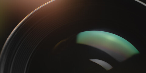 Camera lens reflection