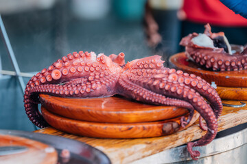 cooked octopus at a typical fair © carballo