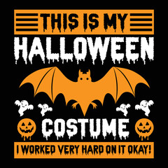 Halloween t shirt design and vector