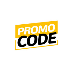 Promo code coupon price label voucher. Discount promo code digital vector promotion badge cost design background.