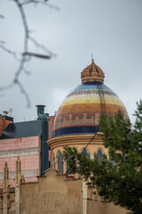 Byzantine dome of the church of Santa Teresa in Madrid