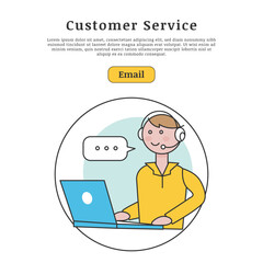consultation, customer service, flat illustration vector