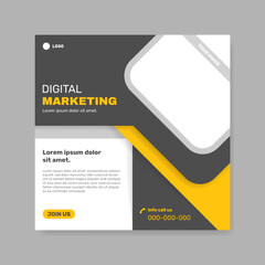 Banner marketing social media cover facebook post template.- Vector.