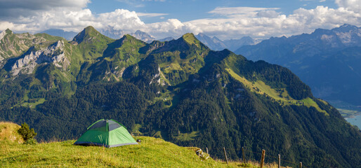 Camping tent in the Mountains © Lana_M