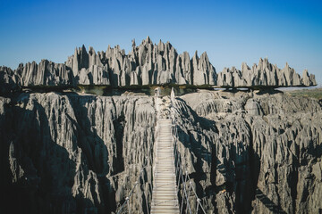 Tsingy of the Bemaraha, Madagascar, Africa - obrazy, fototapety, plakaty