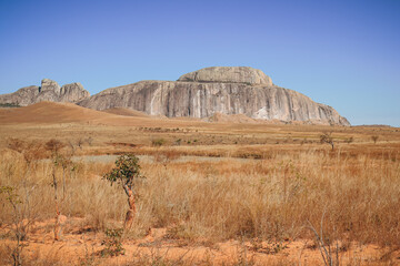 Archbishop's hat, Isalo National Park, Route Nationale 7, Madagascar, Africa