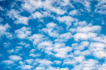 light white clouds in a blue sky