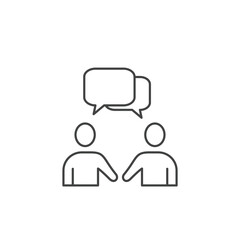 Speaking People icons  symbol vector elements for infographic web
