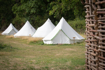 tent in the forest