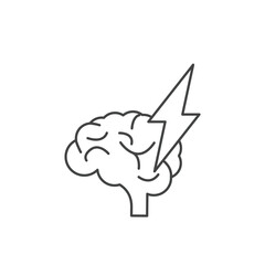 Brainstorm Lightning icons  symbol vector elements for infographic web