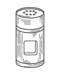 salt cellar kitchen utensil sketch