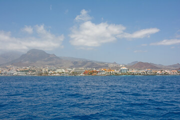Fototapeta na wymiar South coast of Tenerife from the sea