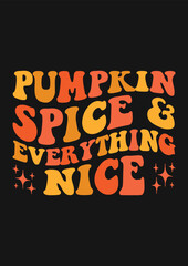 Pumpkin Halloween Retro Wavy SVG T-shirt