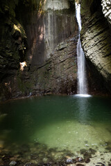 Fototapeta na wymiar Kozjak waterfall in slovenia, europe