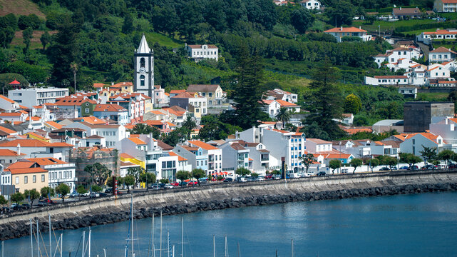 cidade horta faial a&ccedil;ores mar oceano