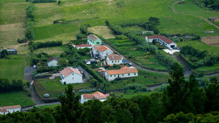 Fototapeta na wymiar Faial Pico Açores, ilha, campo, mar oceano
