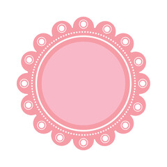 pink lace design