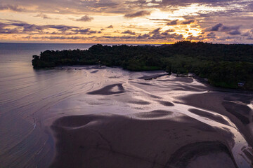 Sunset in Juanchaco, Valle del Cauca. Colombia