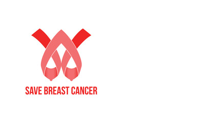save breast cancer logo icon