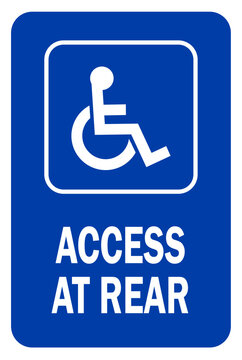 accessible parking sign, reserved parking sign, vector ilustration