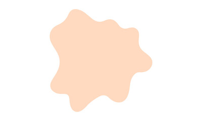 soft orange color splash