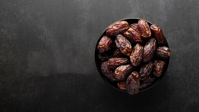 fresh dates in a bowl 